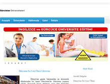 Tablet Screenshot of gurcistanuniversiteleri.org